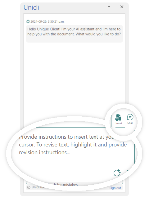 Unicli For Word - 2 Insert Input Area (v 1.0.8)