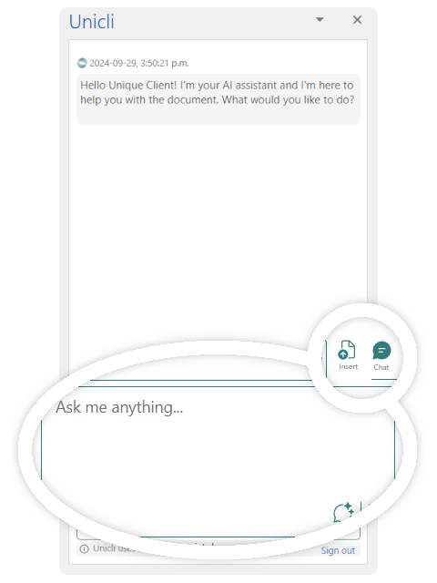 Unicli For Word - 4 Chat (v 1.0.8)
