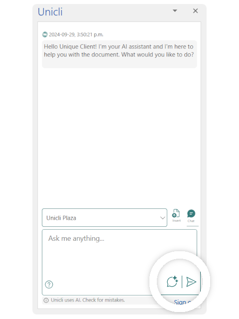 Unicli For Word - 7 Chat clear (v 1.0.8)