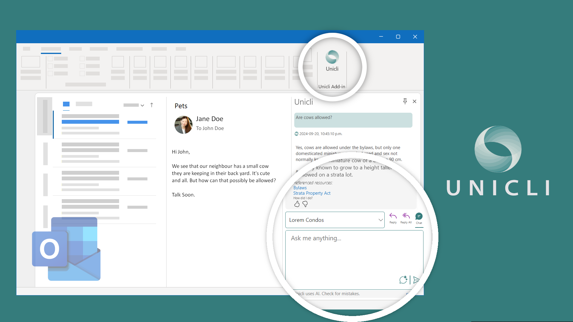 unicli-for-outlook-v2
