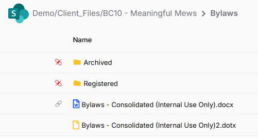 Bylaws-folder-structure
