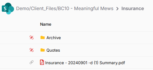 Insurance-folder-structure